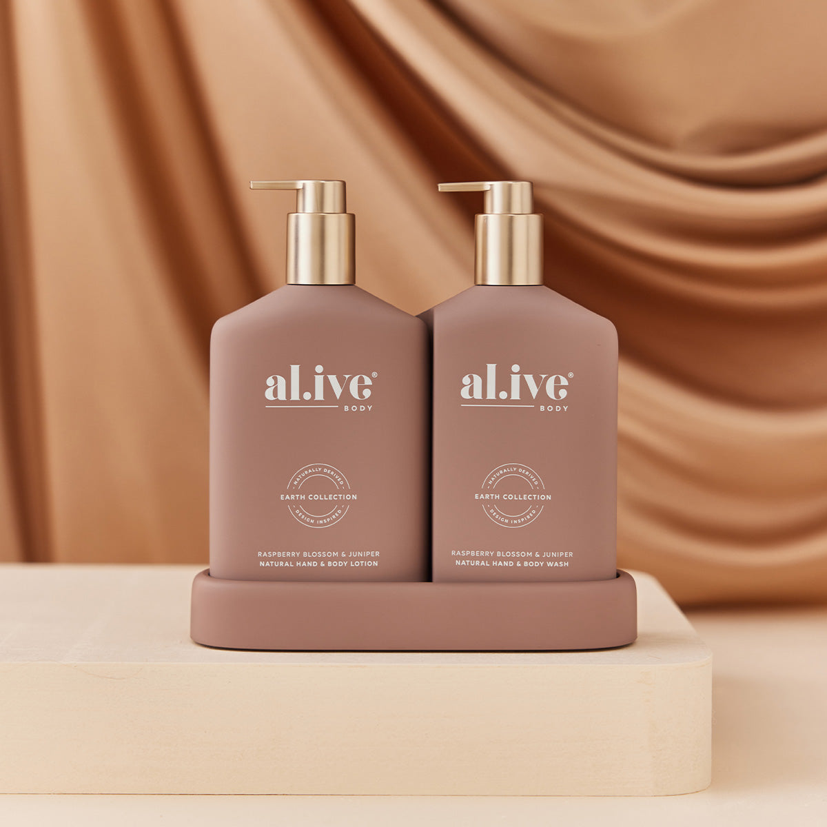Alive Body Metallic Edition Wash & Lotion Duo - Raspberry Blosson & Juniper