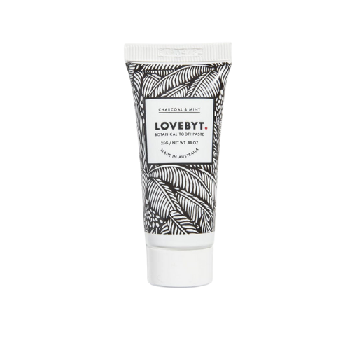 Lovebyt Botanical Toothpaste - Charcoal & Mint Travel Size 25g
