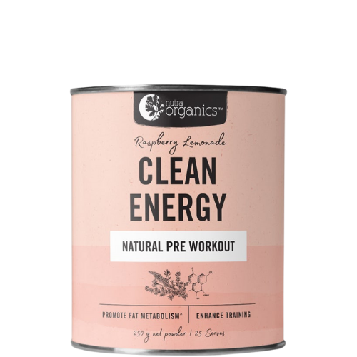 Nutra Organics Clean Energy Raspberry Lemonade 250g