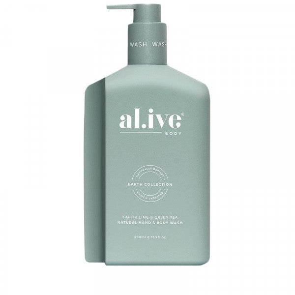 Alive Body Hand & Body Wash - Kaffir Lime & Green Tea 500ml